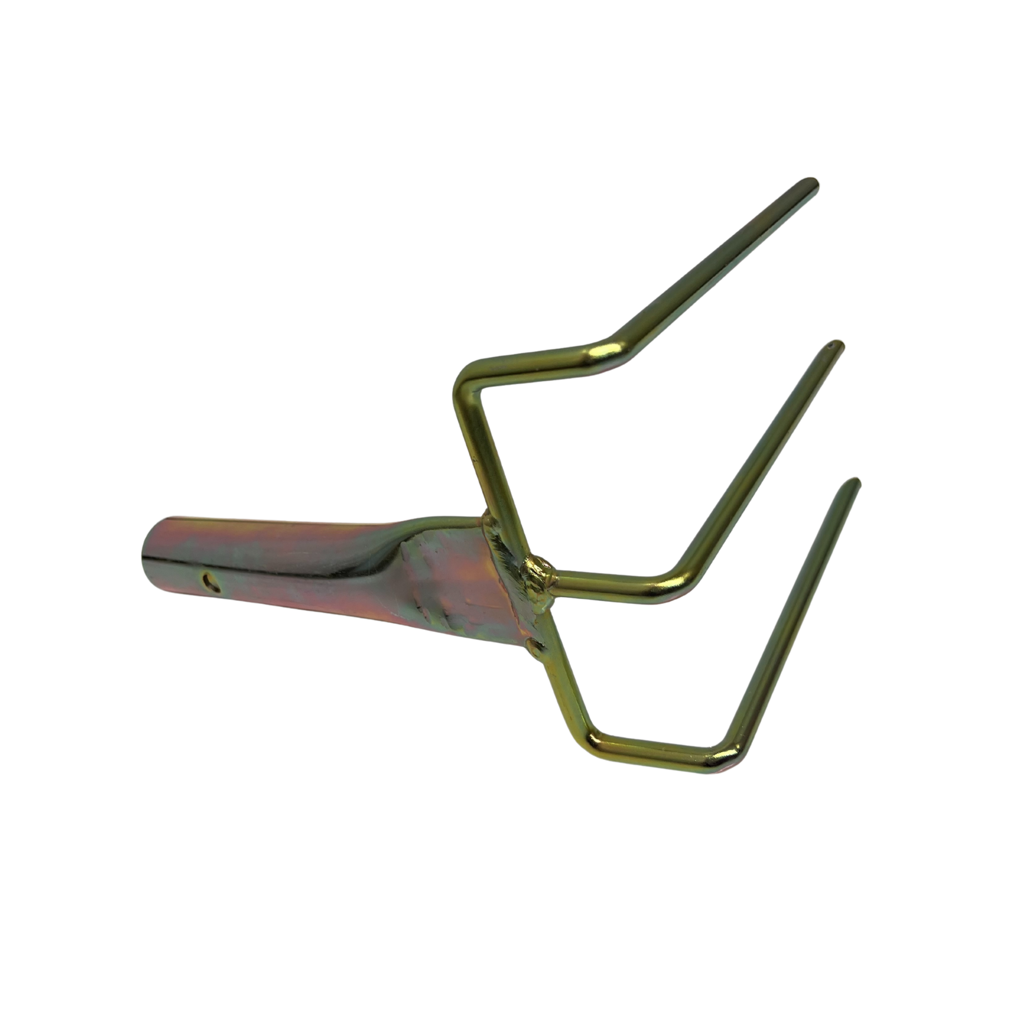 Max-Life MFG 3 Pronged 90 Degree Rake with Coupling, Fiberglass Pole Attachment