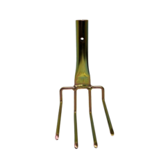 Max_Life MFG 4 Pronged 90 Degree Rake with Coupling, Fiberglass Pole Attachment